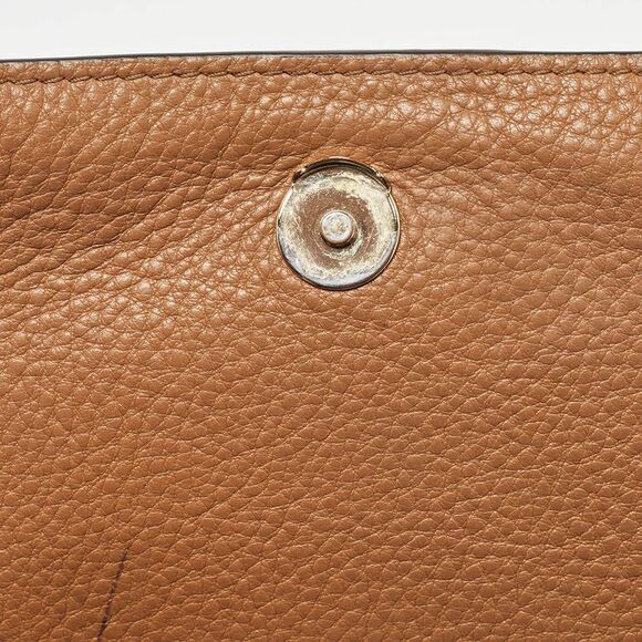 Tory Burch Brown Leather Bombe T Combe Crossbody Bag - Picture 7 of 7